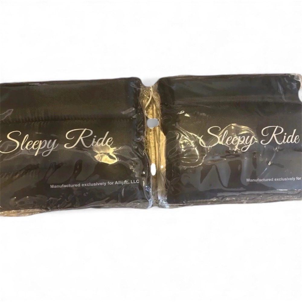 Sleepy Ride Airplane Foot Hammock Footrest Travel Leg Support Comfort Bundle BLK
